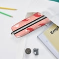 thumbnail image 6 of Vsdgher Gnomes Hold The Letters LOVE Leather Pencil Case, Makeup Pouch, Zipper Pouch for Daily Essentials, Storage Organizer, Cosmetics and Stationary Bag, 6 of 7