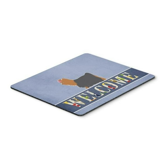 Yorkshire Terrier Yorkie Welcome Mouse Pad, Hot Pad or Trivet