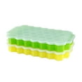 2Pcs Shape Ice 37 Cubes Ice Tray Ice Storage Containers