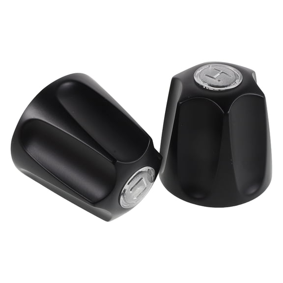 LOLIPPYY 2-Pack Black Alloy Bathtub Faucet Handles Replacement Knobs for Bathroom Sink Upgrade and Home Improvement