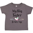 thumbnail image 3 of Inktastic My Big Sister Loves Me- Heart Boys or Girls Toddler T-Shirt, 3 of 5