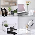 thumbnail image 7 of Uxcell Acrylic Pen Holder Display Stand Pen Rack Makeup Brush Organizer Vertical & Horizontal Clear, 7 of 7
