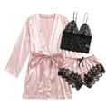 thumbnail image 1 of Transemion Polyester Breathable And Comfortable Pajamas Set For Women Sleep In Style Multiple Sizes Available pink M 1Set, 1 of 6