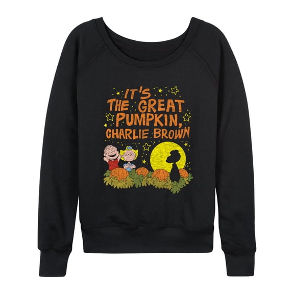 Peanuts - It's the Great Pumpkin - Women's French Terry Long Sleeve Pullover