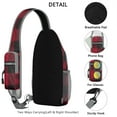 thumbnail image 3 of Rustic Plaid Sling Bag, Retro Checkered Crossbody Backpack with Adjustable Shoulder Strap, Lightweight and Durable for Short Trips and Gym Workouts, 3 of 6