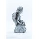 thumbnail image 3 of Angel Kneeling Sculpture Hi-Line Gift Ltd, resina de fibra gris, 3 of 8