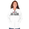 thumbnail image 4 of Love My Tattooed Boyfriend Romantic Womens Plus Size Graphic Zipper Hoodie Brisco Brands 2X, 4 of 5