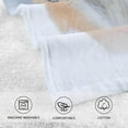 thumbnail image 4 of SKYSONIC 16"x28" Face Hand Towel Set, Snow Flakes with Wild Amur Cat Cotton Washcloths, Quick-Dry Highly Absorbent Bath Towels 2 PCS for Bathroom Ktichen Travel SPA Gym, 4 of 7
