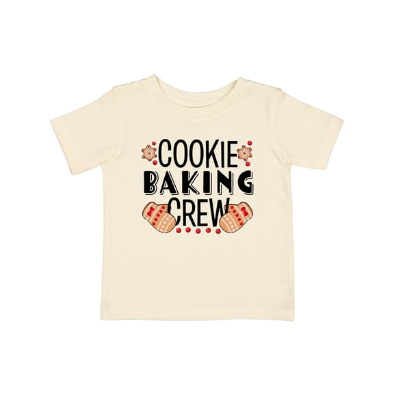 Inktastic Christmas Cookie Baking Crew with Oven Mitts Boys or Girls Baby T-Shirt