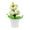Green, variant on Orange Easter Flower Pot Decoration With Colorful Foam Eggs, Realistic Green Leaves And Elegant White Pot For Spring Home Decor, Tabletop Centerpiece And Holiday Celebration