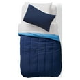 thumbnail image 5 of Dawn 35-Piece Blue and Navy 100% Microfiber Bed Sheet Set, Twin-XL, 5 of 6