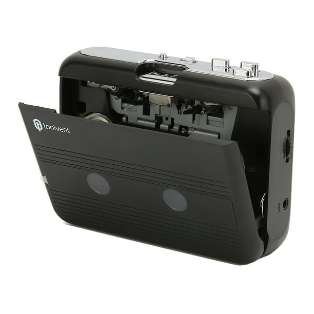 Reproductor de casete reproductores de casete portátiles grabadoras con conector para auriculares de 3,5 mm función de marcha atrás automática 2 pilas AA reproductor de cinta de música