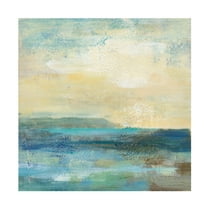 Trademark Fine Art Silvia Vassileva Sunset Beach I Canvas Wall Art - 18x18
