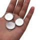 thumbnail image 4 of 10Pcs Colgante de almohadilla plana Accesorio de joyería de bricolaje Colgante de fondo plano vintage Accesorio Colgante de placa (Plata 20 mm), 4 of 6