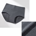 thumbnail image 4 of Womens Cotton High Waisted Underwear Full Coverage Panties Ladies Briefs Dark Gray 3XL, 4 of 7