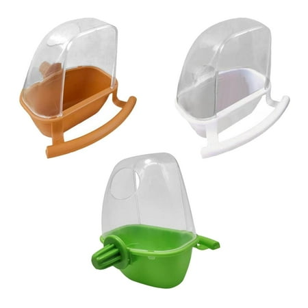 3Pcs Bird Cage Feeder Parrot Feeding Water Bowl Finch Foraging Feeders