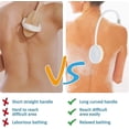 thumbnail image 5 of Cepillo de baño para espalda, mango largo para ducha, fregador de espalda curvado para personas mayores, discapacitados, movilidad limitada, cepillo de ducha corporal en forma de U para homb, 5 of 5