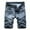 Blue, variant on Odeerbi Jean Shorts for Men Ripped Denim Shorts Personality Camouflage Stitching Shorts Blue
