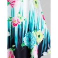 thumbnail image 4 of Tallas de flores de talla grande Tún sin mangas de correa cruzada cruzada Rosegal Camisetas sin mangas de talla grande, 4 of 5