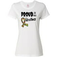 thumbnail image 3 of Inktastic Proud of my Brother Autism Awareness Puzzle Piece Ribbon Women's T-Shirt, 3 of 5