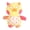 Yellow, variant on mdesiwst Plush Animal Dog Chew Toy Boredom Stress Relief Squeaky Frog Cat Rabbit Plushie Bite Resistant Dog Teething Cleaning Interactive Animal Toy