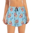 thumbnail image 4 of Lsque I Am A Fan Popcorn Printed Women's Running Shorts with Liner Pockets,Elastic Quick Dry Workout Athletic Gym Yoga Shorts,Womens High Waist Shorts-Medium, 4 of 9