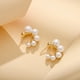 thumbnail image 3 of HomeKingdee 2 Pcs Fashion Letter C Shape Pearl Earrings - Cute Beautiful Earrings for Women for Wedding Anniversary Christmas Valentine Birthday Thanksgiving Gift, 3 of 5