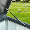 thumbnail image 2 of 150 Gallon Outdoor Deck Storage Box, XL Waterproof Outdoor Storage,  Lockable Pool Storage Bins for Garden Patio Pool, Dark Gray, 2 of 7