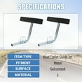 thumbnail image 3 of Kojem Boat Trailer 24" Side Guide Bunk Board Guide-On Carpeted Kit w/ Hardware 75 Degree for Ski Boat Sailboat, 3 of 10