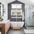 thumbnail image 3 of Farmhouse Home Kitchen Curtains 72 Inch Length, Black Plaid Vintage Wood Grain Butterfly Grommet Top Bedroom Living Room Curtains, Light Filtering Cafe Curtain Drapes 2 Panels Set 104''x72'', 3 of 9