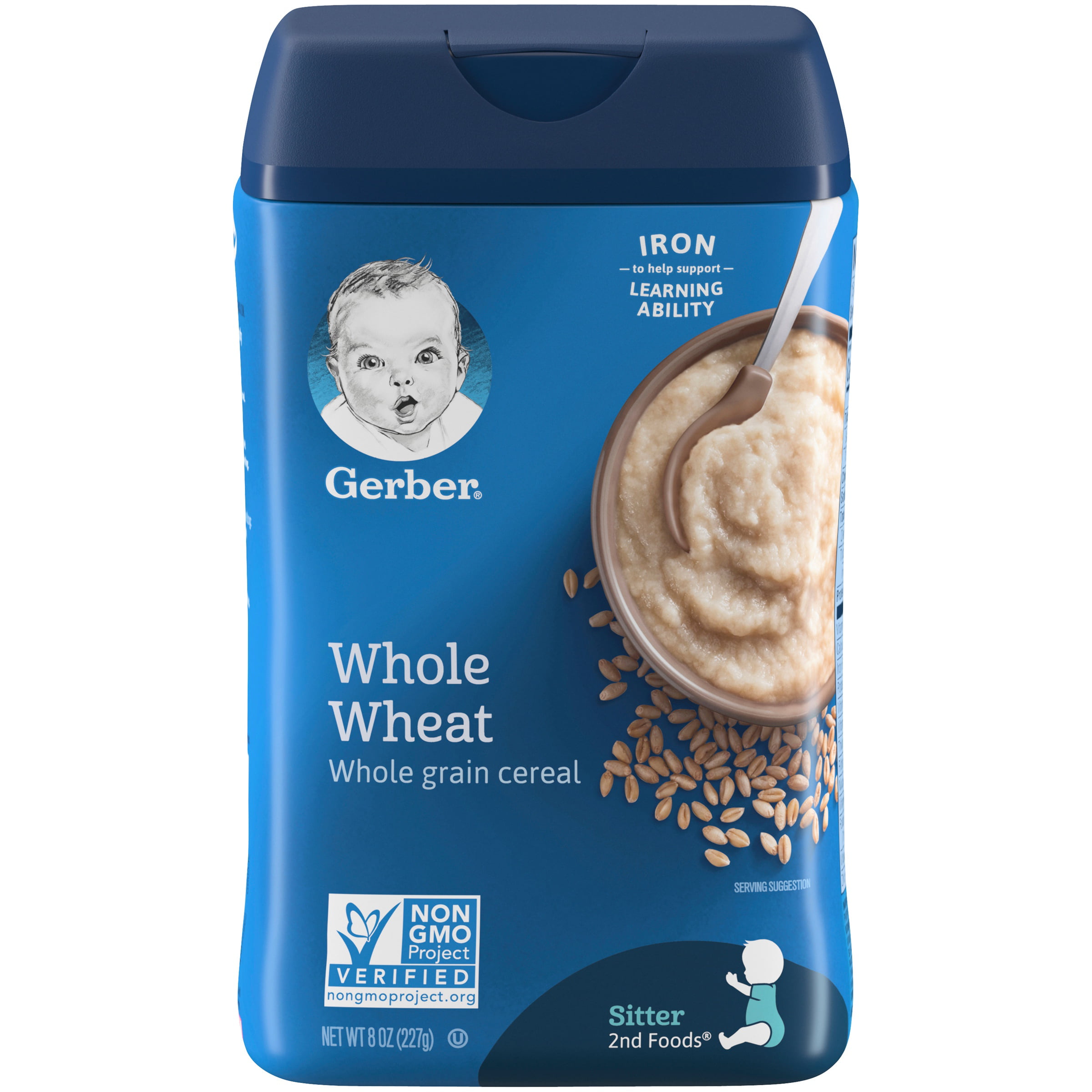 Gerber Whole Wheat Baby Cereal 8 oz 