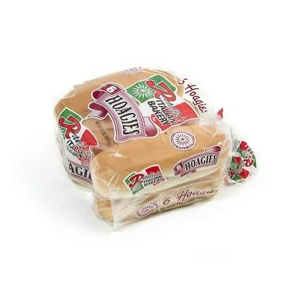 Rotellas Italian Bakery 6 inch White Solid Hoagie, 6 count -- 6 per case