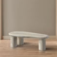 thumbnail image 3 of Meridian Furniture Sassari Travertin Table Basse en Béton pour Intérieur/extérieur, 3 of 7