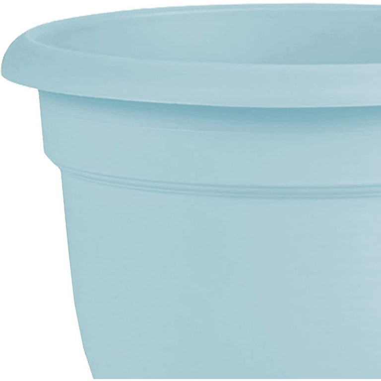 Bloem 14 in. H X 18 in. W X 18 in. D Resin Ariana Planter Misty Blue Bloem 14 in. H X 18 in. W X 18 in. D Resin Ariana Planter Misty Blue