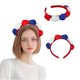 thumbnail image 4 of Decoraciones para el Día de los Caídos, diadema con capullo de rosa para el 4 de julio, pinza para el cabello de tela roja, blanca y azul, accesorios florales patrióticos para el cabello para mujeres, 4 of 6