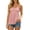 Pink, variant on Camisole Tops for Women Eyelet Embroidery Spaghetti Strap Empire Waist Sleeveless Peplum Summer Casual Tank Tops