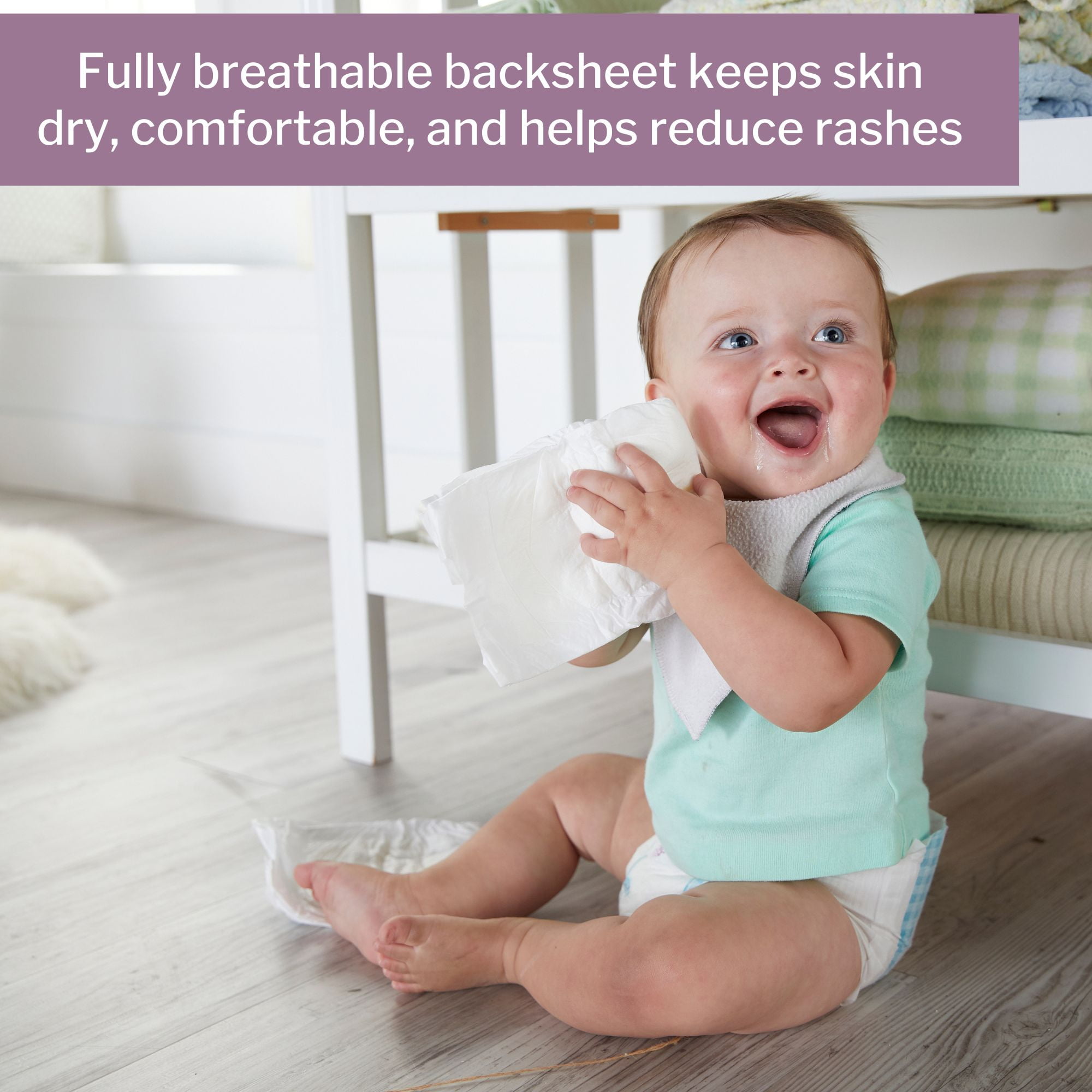 Bambo Nature Overnight Diapers, Eco-Friendly Disposable Baby Diapers - Size 4, 15-31 lbs, 24 Count, 4 Packs, 96 Total
