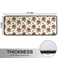 thumbnail image 5 of Kitchen Rugs Sets Of 2,White Bigfoot and Footprint Pattern Anti Fatigue Kitchen Mat Rugs Non Slip Washable,Decorative Kitchen Floor Mats for Kitchen,Sink,Laundry,17"x47"+17"x47", 5 of 5