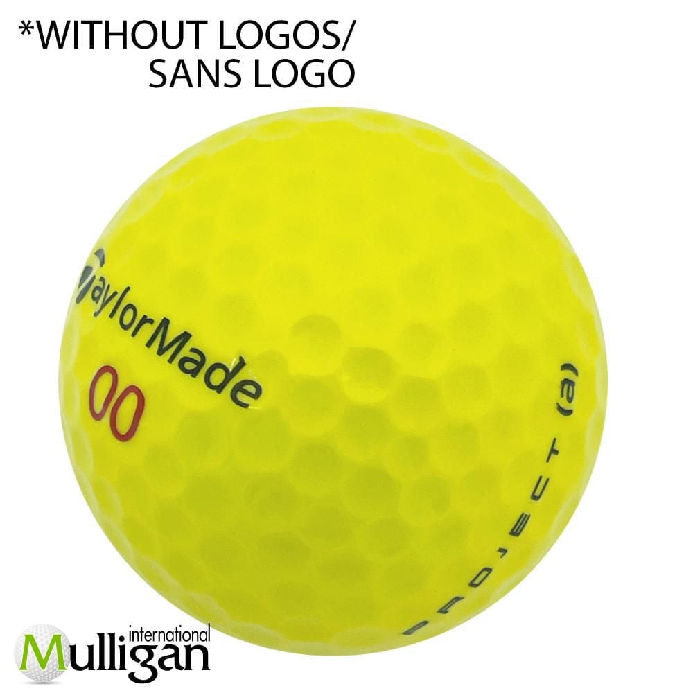 Mulligan - 48 Taylormade Project (a) 5A Pristine Recycled Used Golf Balls, Yellow