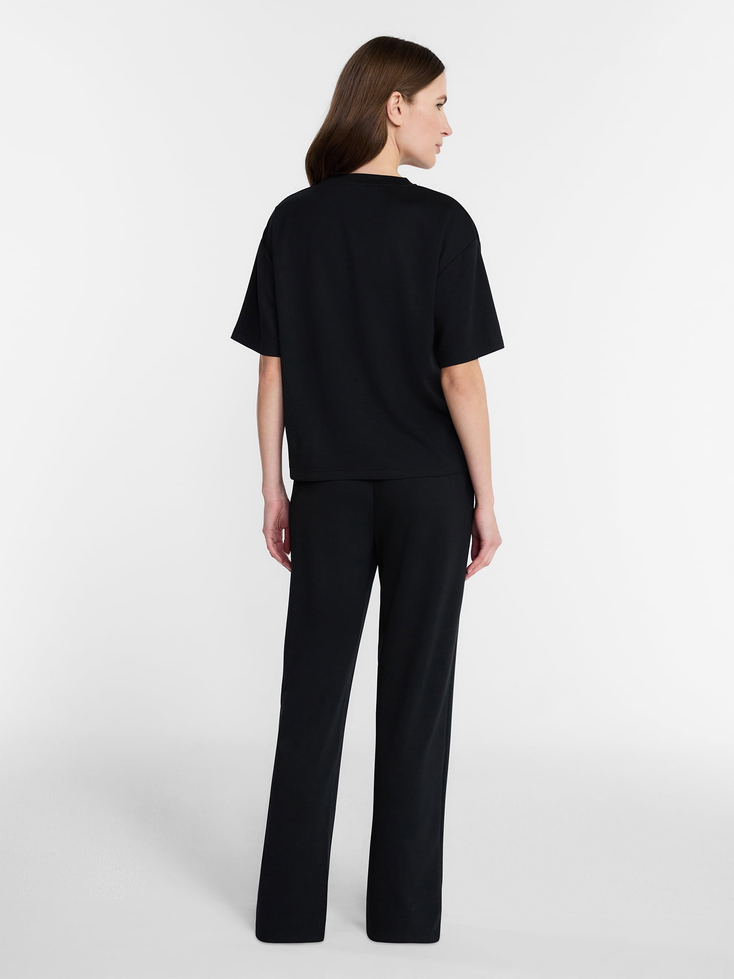 Lissome Women's 2-Piece Scuba Knit Top and Pants Lounge Set