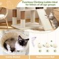 thumbnail image 3 of Globlazer 83'' Multi-Level Large Cat Tree Tower for Indoor Cats with Sisal Scratching Post, Hammock & 2 Condos, Beige, 3 of 8