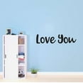 thumbnail image 2 of Holiday Gift Children Love You Cute Family Wall Decal Decoration Romantic Quote Bedroom Wall Decor for Couples Lasts Years and Easily Removable - Size: 23 in x 5 in, 2 of 3