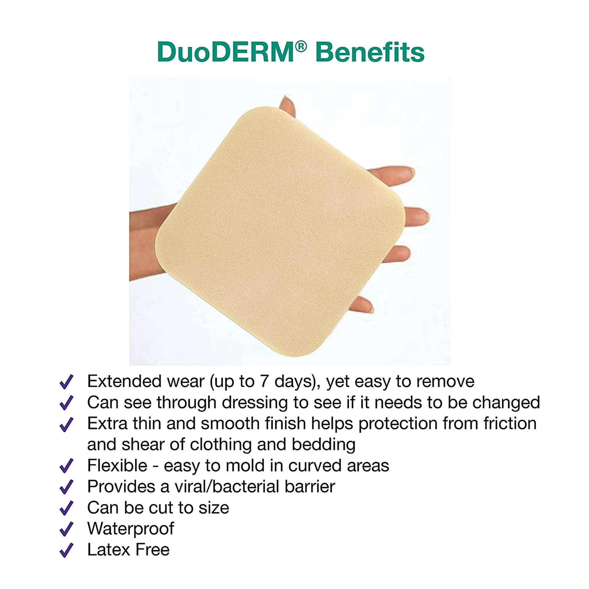 Convatec 187661 DouDERM CGF Hydrocolloid Sterile Wound Dressing 6" X 6" - Box of 5