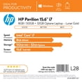 thumbnail image 2 of HP Pavilion 15.6", Intel Core i7, 8GB RAM, 512GB SSB+32GB Optane, Lunar Gold, 2 of 10