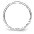 thumbnail image 2 of Auriga Fine Jewelry 925 Sterling Silver 4mm Half Round Band for Women Size 5, 2 of 6