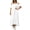 White, variant on Women's Cold Shoulder Short Sleeve T Shirt Dress Plus Size Summer Cold Shoulder Solid Long Maxi Dresses
