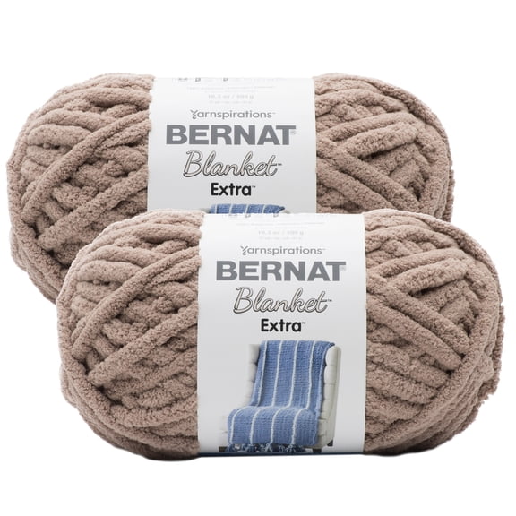 (Pack of 2) Bernat Blanket Extra Yarn-Mushroom