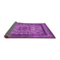 thumbnail image 2 of Ahgly Company Indoor Round Persian Purple Traditional Area Rugs, 5' Round, 2 of 4