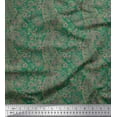 thumbnail image 1 of Soimoi Modal Satin Fabric Artistic Paisley Decor Fabric Printed Yard 42 Inch Wide, 1 of 3