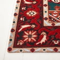 thumbnail image 3 of Safavieh Easy Care Liam Oriental Machine Washable Area Rug, Red/Black, 4' x 6', 3 of 11